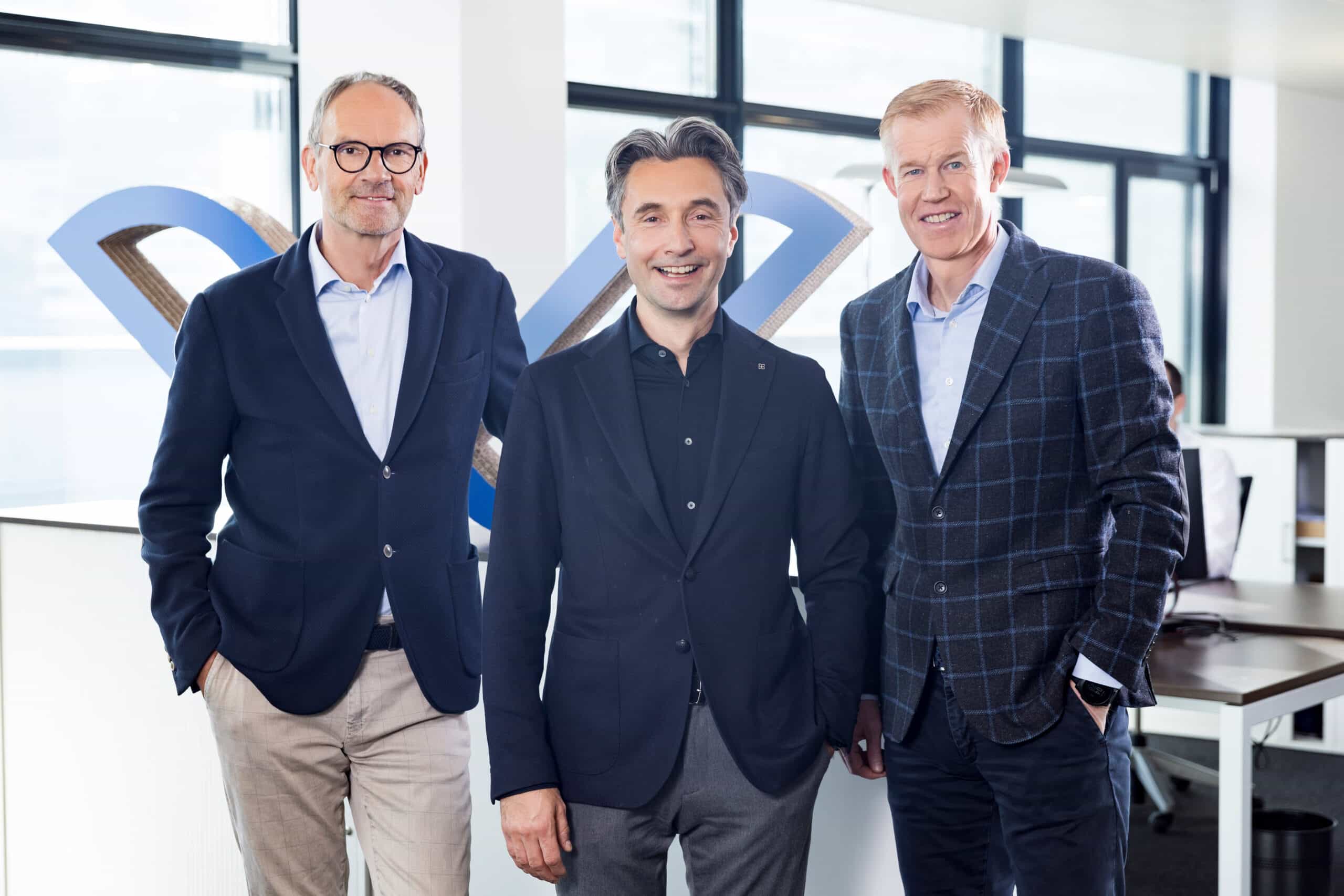 Wechsel im Verwaltungsrat der Verlingue AG: v.li.n.re.: Markus Thumiger, Raphael Bachmann, Marco Buholzer.